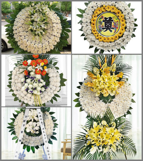 山西晋城沁水县龙港镇尧都村花圈速递